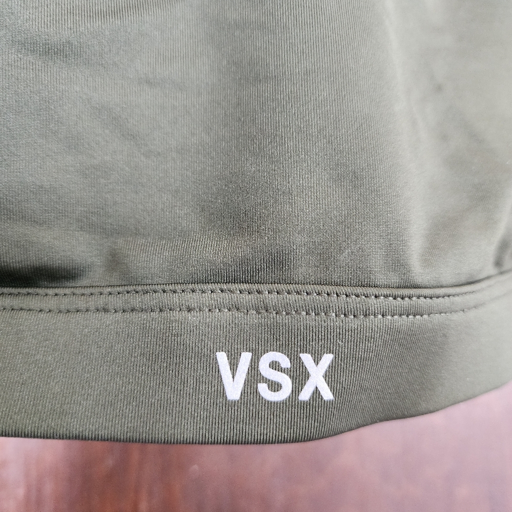 Victoria’s Secret Sport Bra M | Strappy Olive Green Mesh| Athleisure • Gym Core - Picture 2 of 6